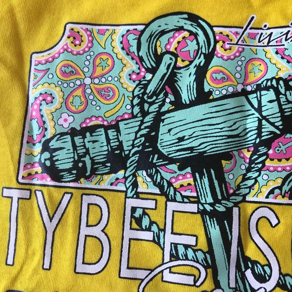 Tybee Island Georgia T Shirt Medium Beach Girl New - Picture 6 of 15